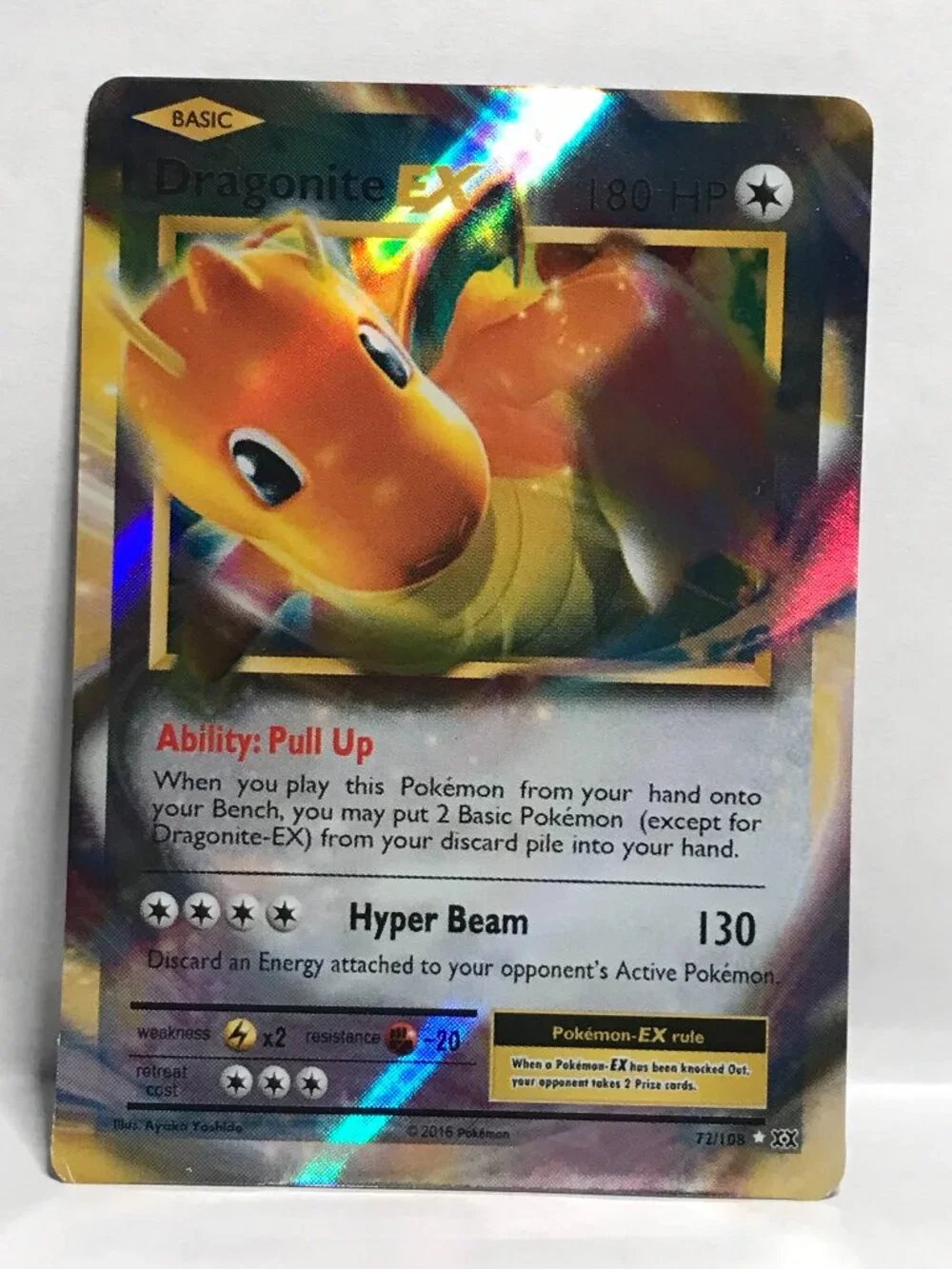 Dragonite EX 72/108 | Pokemon XY Evolutions Holo Ultra Rare